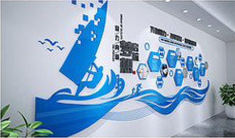 连云港海浪主题文化墙如何设计？